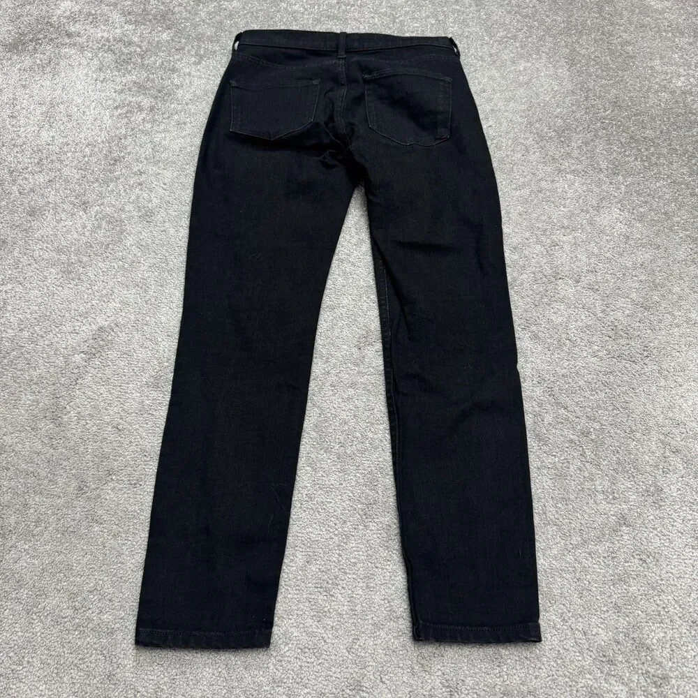 Everlane The High Rise Straight Leg Denim Jeans Mens 28 Regular Black Dark Wash
